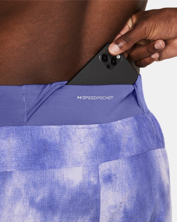 Pantalón corto de 18 cm UA Launch Elite para hombre, Purple, pdpMainDesktop image number 3